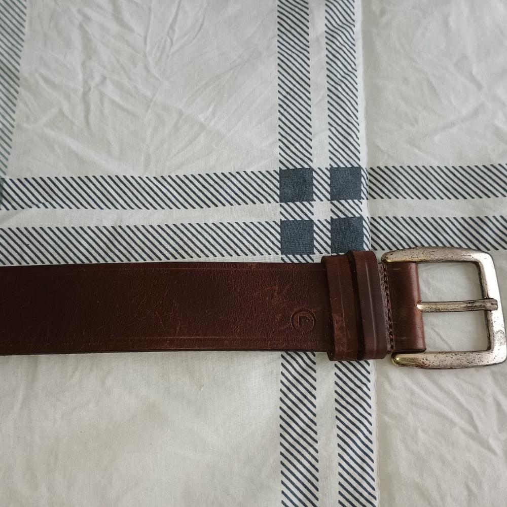 Men's Brown Leather Belt Rockport Size 34